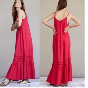 Anthropologie Saturday sunday rudie
Maxi Lace Ruffled Dress